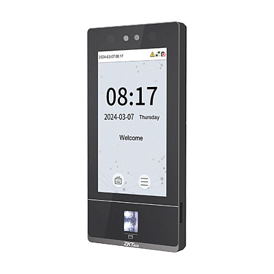 картинка ZKTeco SenseFace 7A Биометрический терминал распознавания лиц, RFID карт (EMM), влагозащищенный от компании Intant